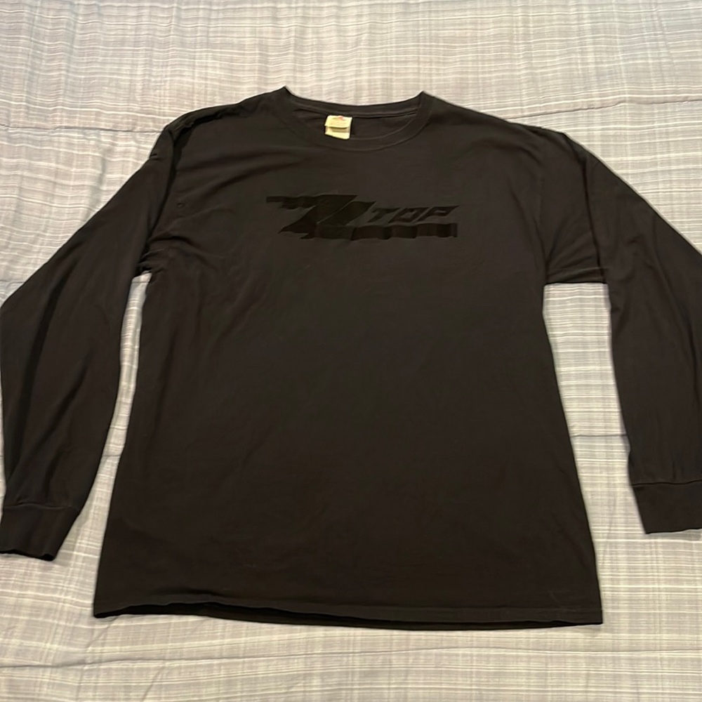 ZZ Top long sleeve t- shirt black size large.